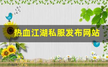 热血江湖私服发布网站 (7)